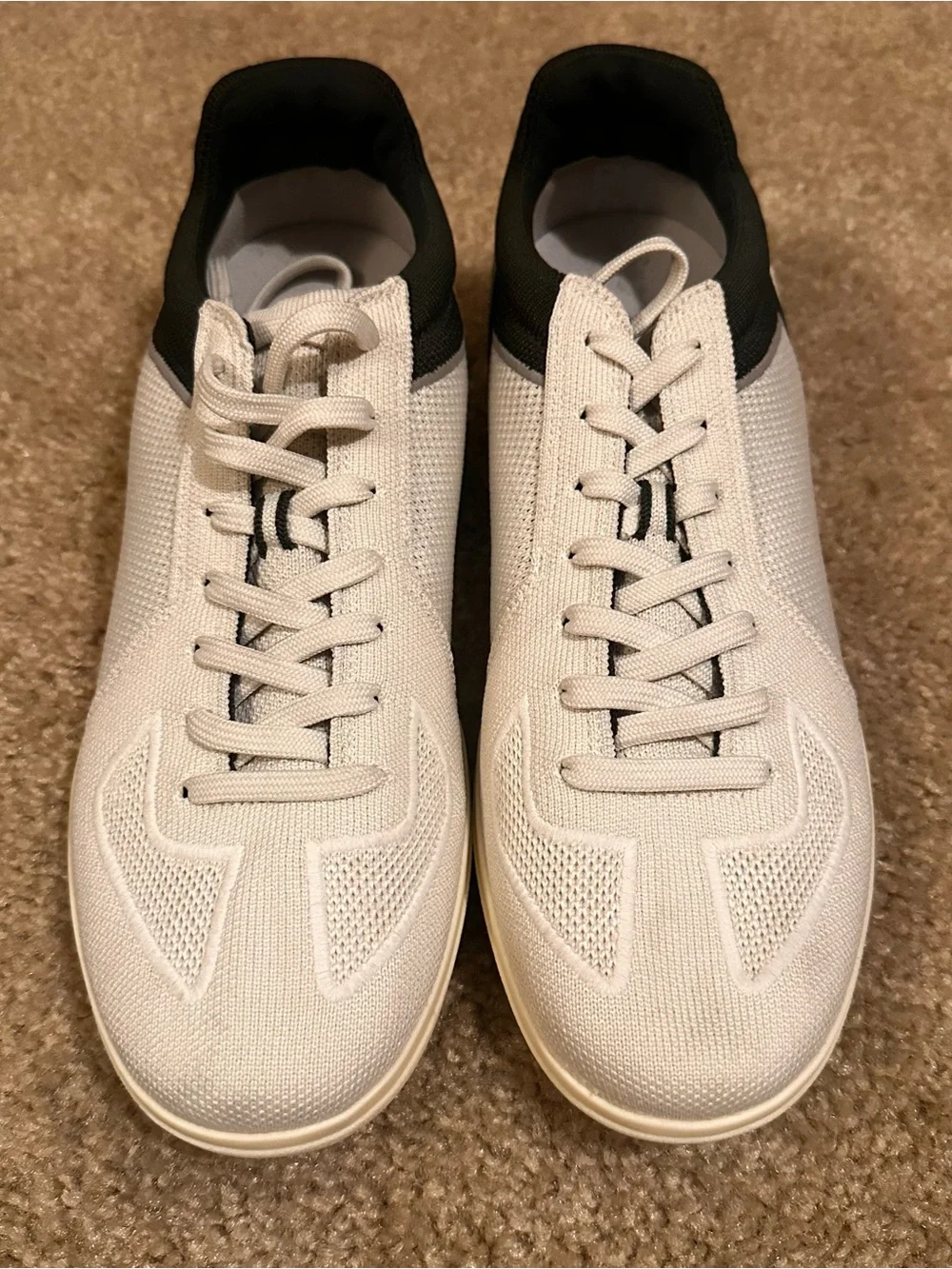 ROTHYS White with Blue and Tan RS01 Hudson Sneaker Lace Up Sneaker Mens' 9.5